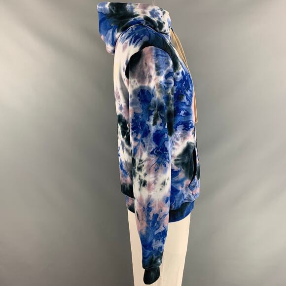 WELL KNOWN Size XXL Houston Blue Black Pink Tie Dye Cotton Hooded Sweatshirt - Picture 2 of 6